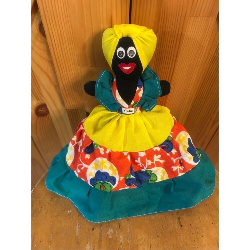VTG TOPSY TURVY DOLL IN NATIVE OUTFIT  (5573)